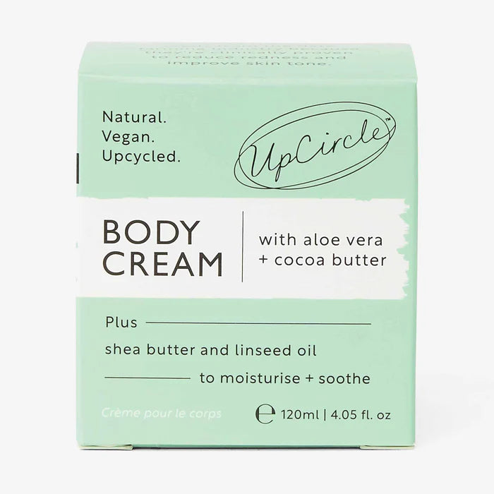 Upcircle Beauty - Natural Body Cream with Aloe Vera + Cocoa Butter - 120ml
