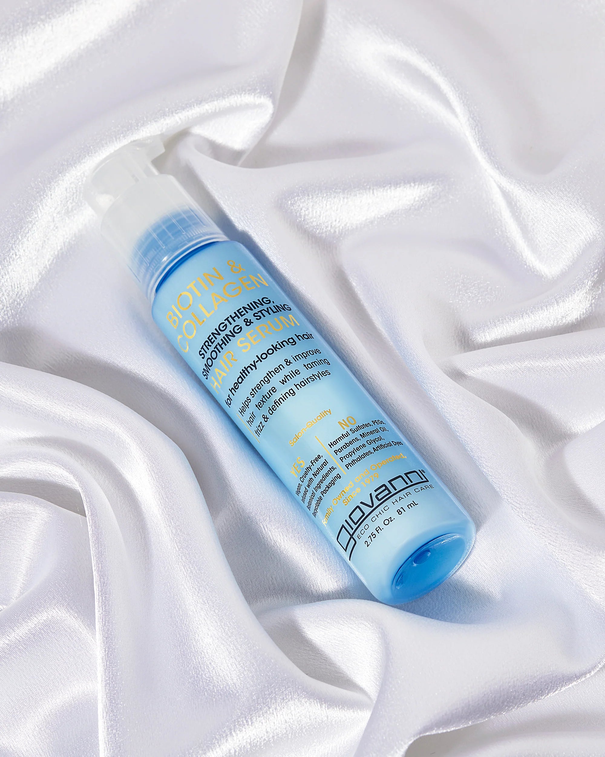 Sérum lissant et coiffant, fortifiant à la biotine et au collagène - Giovanni Cosmetics - 81 ml