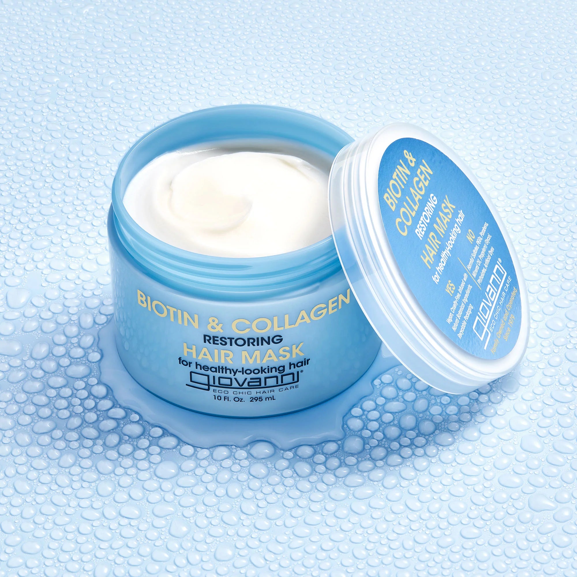 Giovanni Cosmetics - Biotin&Collagen Restoring Haarmasker - 295ml