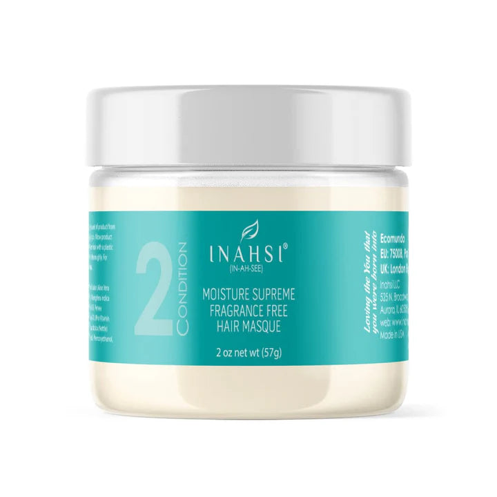 Masque capillaire sans parfum Inahsi Moisture Supreme - Format voyage 57 g