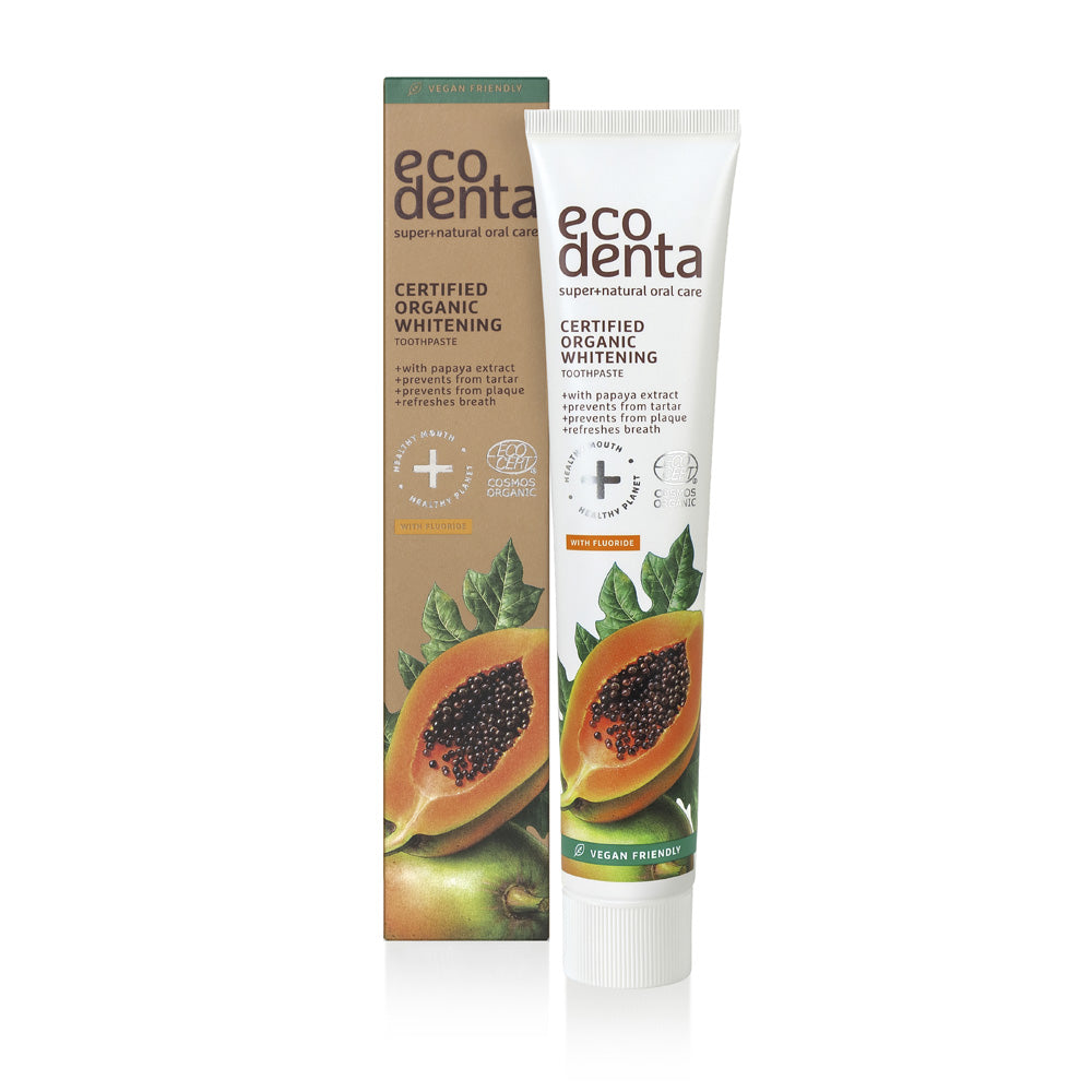 ECODENTA Organic Whitening Toothpaste with Papaya